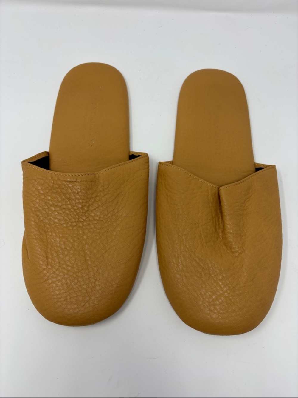 Penhaligon’s | large Tan Leather Slide Slippers